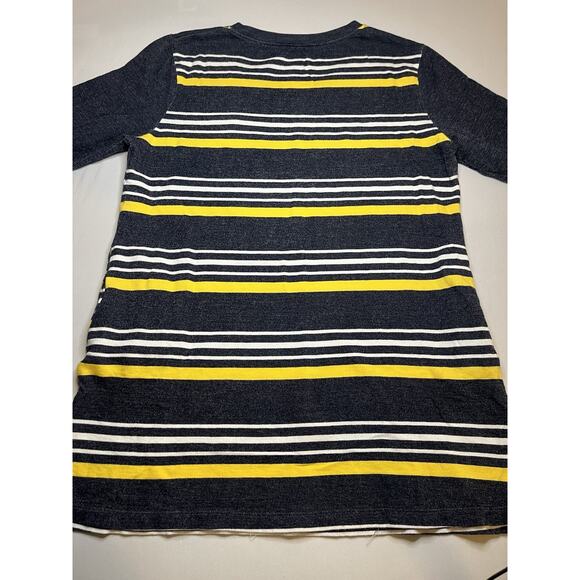 UG Apparel Women's West Virginia Striped Tunic Top Pullover Size M Mountaineers - Picture 8 of 8